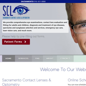 site for Sacramento Contact Lenses and Optometry